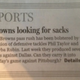Illustration for article titled Cleveland Newspaper Headline Inadvertently Says Browns Have No Balls